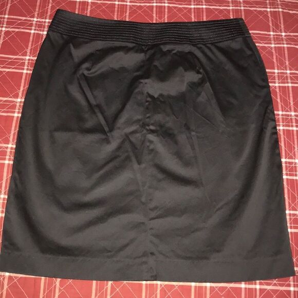 J crew professional career pencil grey sleek skirt front pocket office outfit - Picture 5 of 9